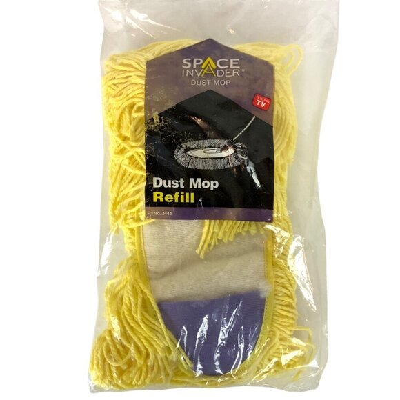 Space Invader Dust Mop Refill Yellow Cotton & Microfiber No 2444 - Picture 1 of 2